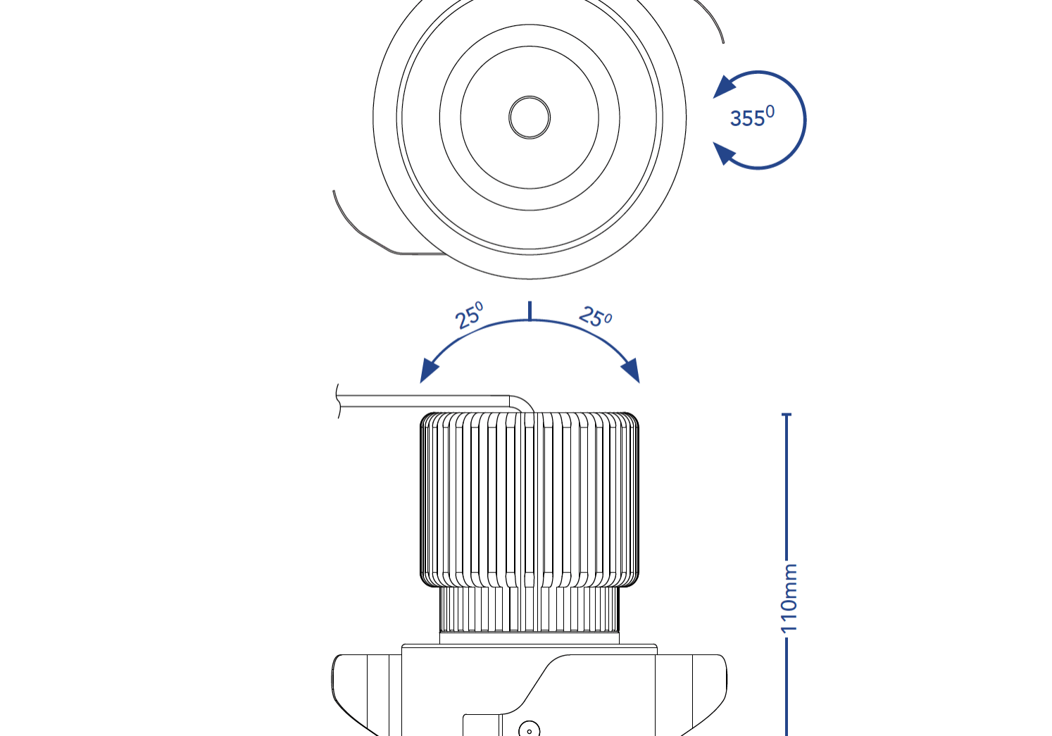 Downlight Click Spot C Semi Trimless.lineart 0422v1 4682