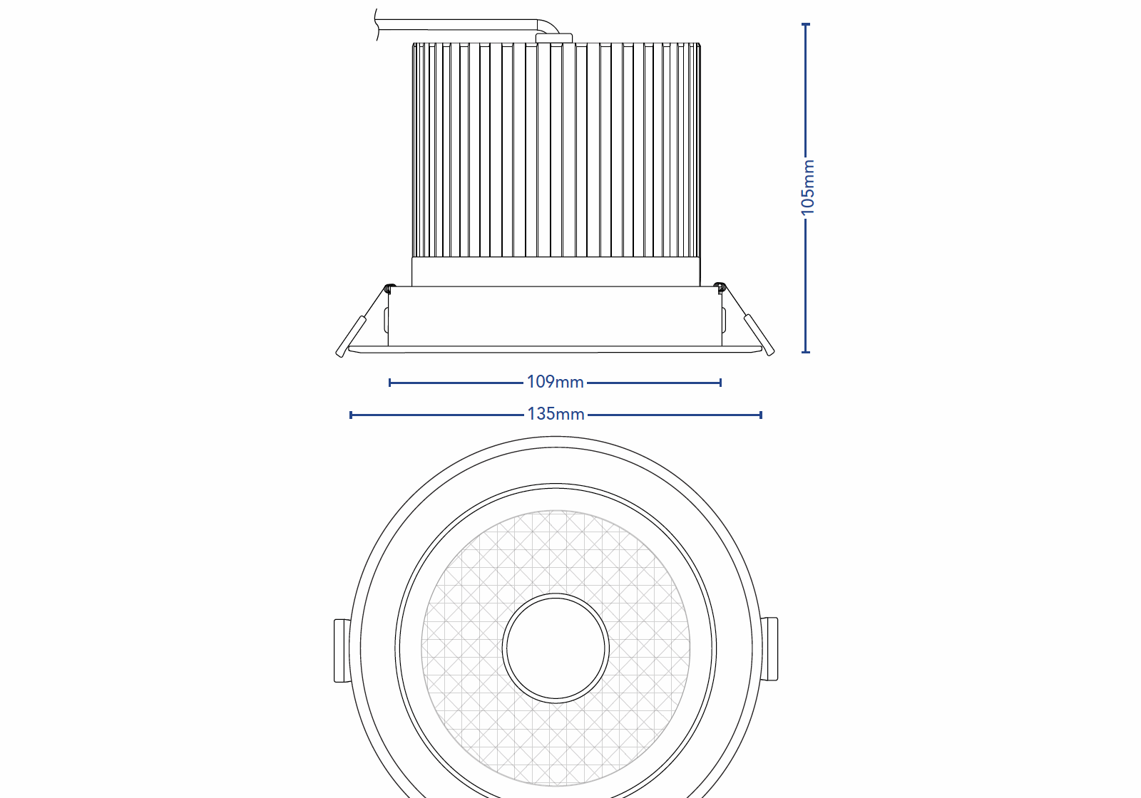 Downlight Commercial Tilt.lineart 0422v1 5030
